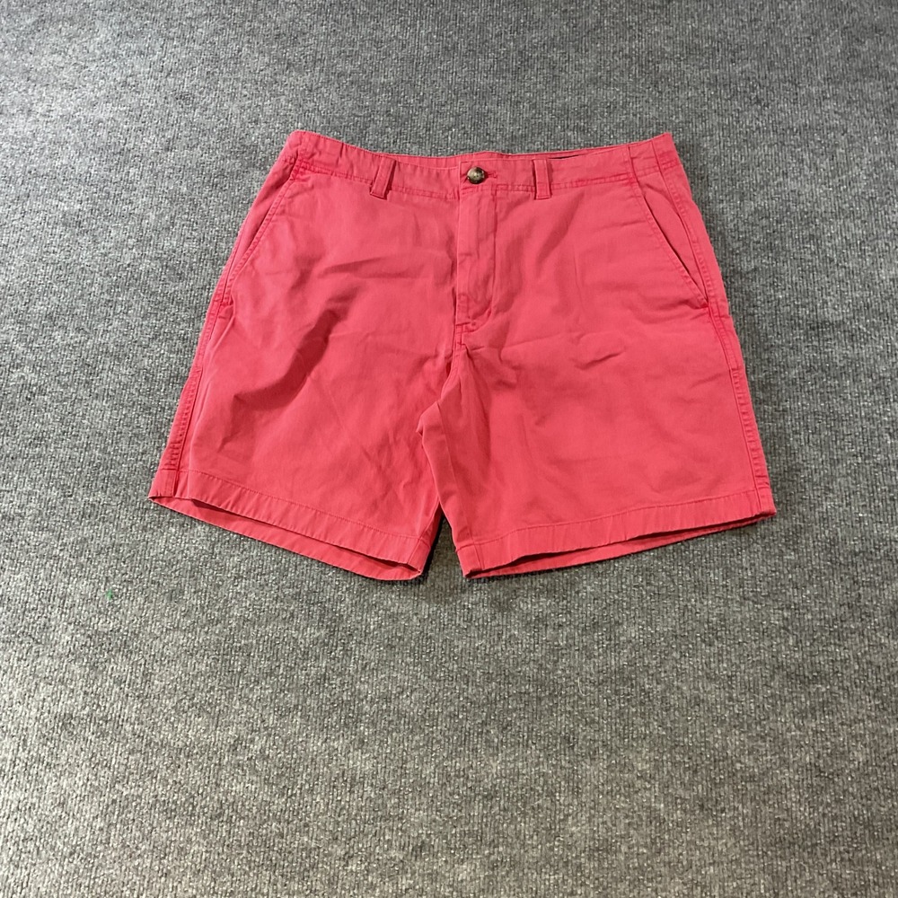Vineyard Vines Mens Island Short Coral Pink Chino Shorts Size 32